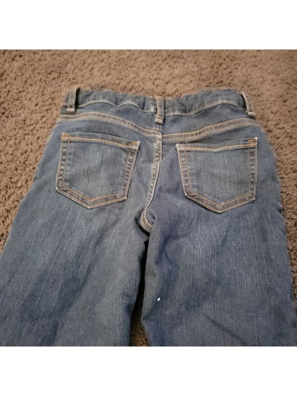 The Children's Place Girls Blue Pockets Mid Rise Denim Bootcut Jeans Size 8